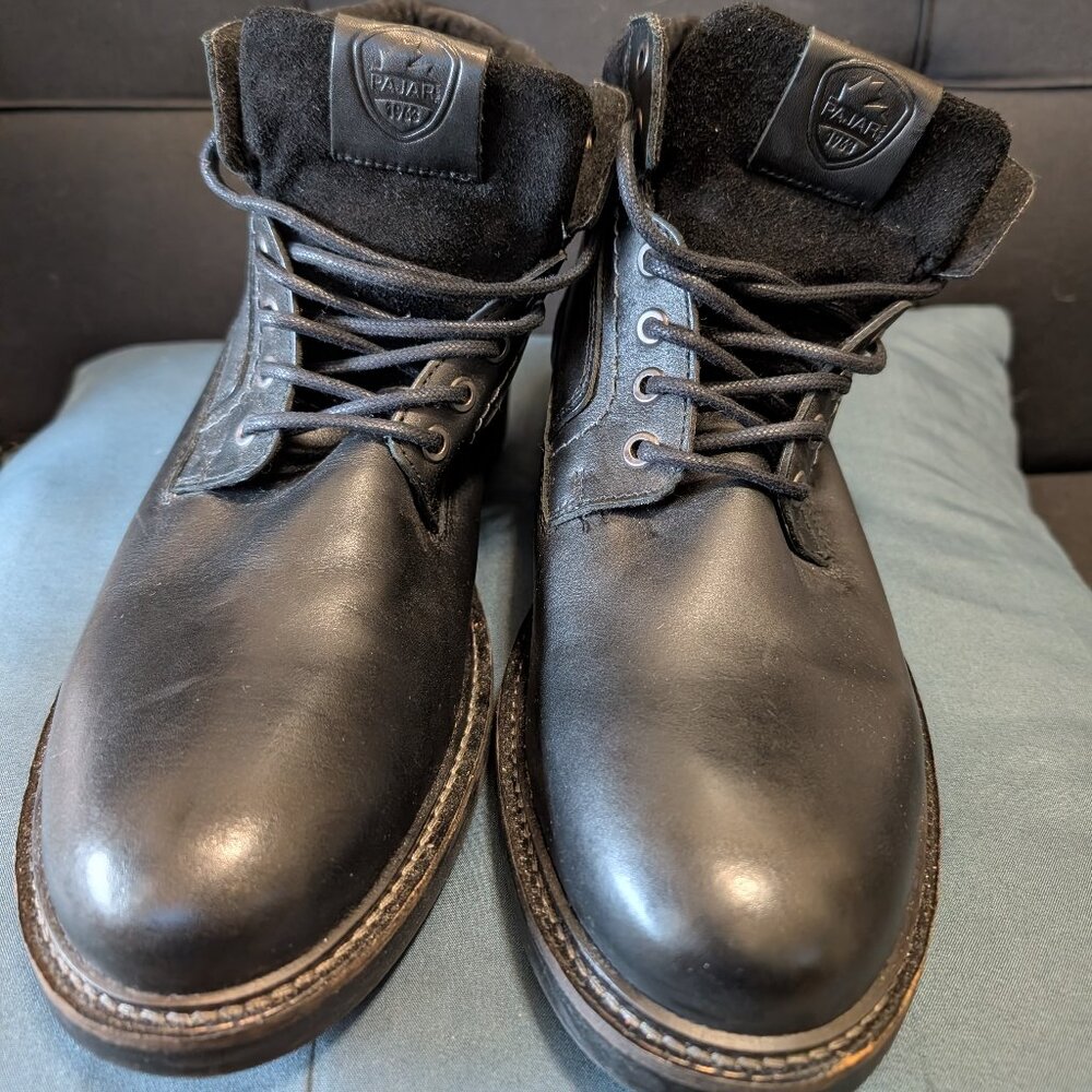 Pajar Mele Waterproof Leather Insulated Boots - Black size 9 - 9.5